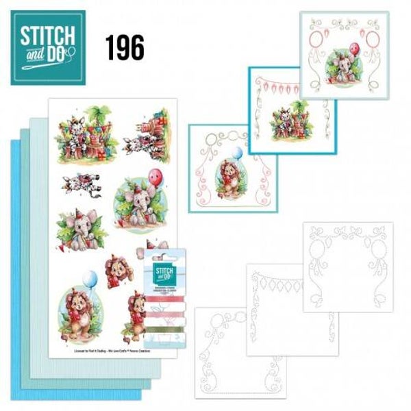 STDO196 stitch & do set nr.196 jungle party