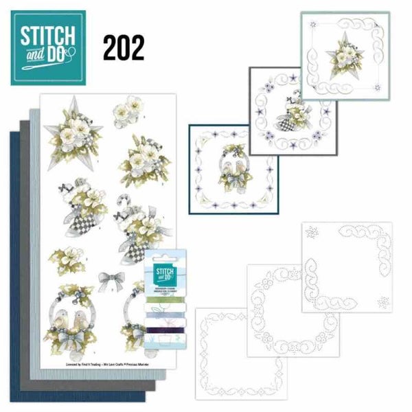 STDO202 stitch & do set nr.202 - christmas blues
