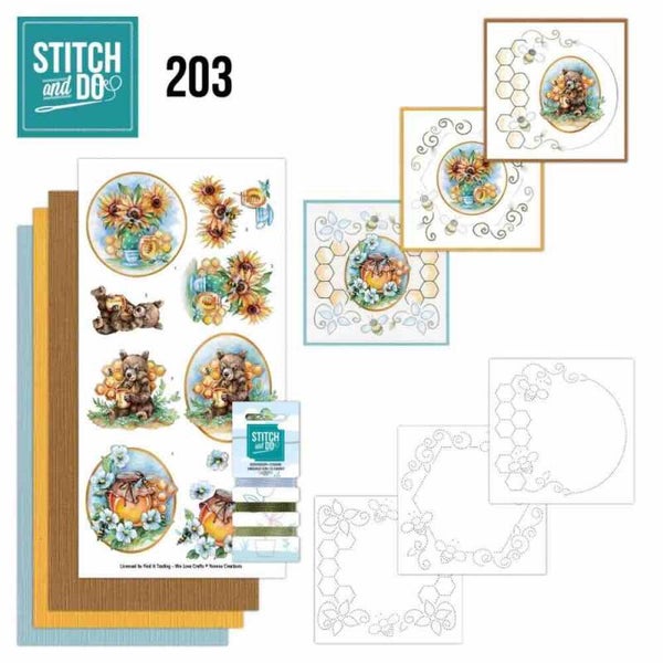 STDO203 stitch & do set nr.203 - bee honey