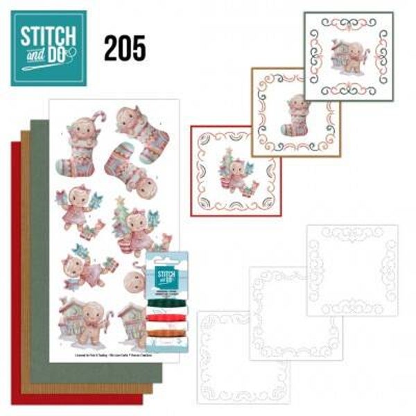 STDO205 stitch & do set nr.205 christmas scenery