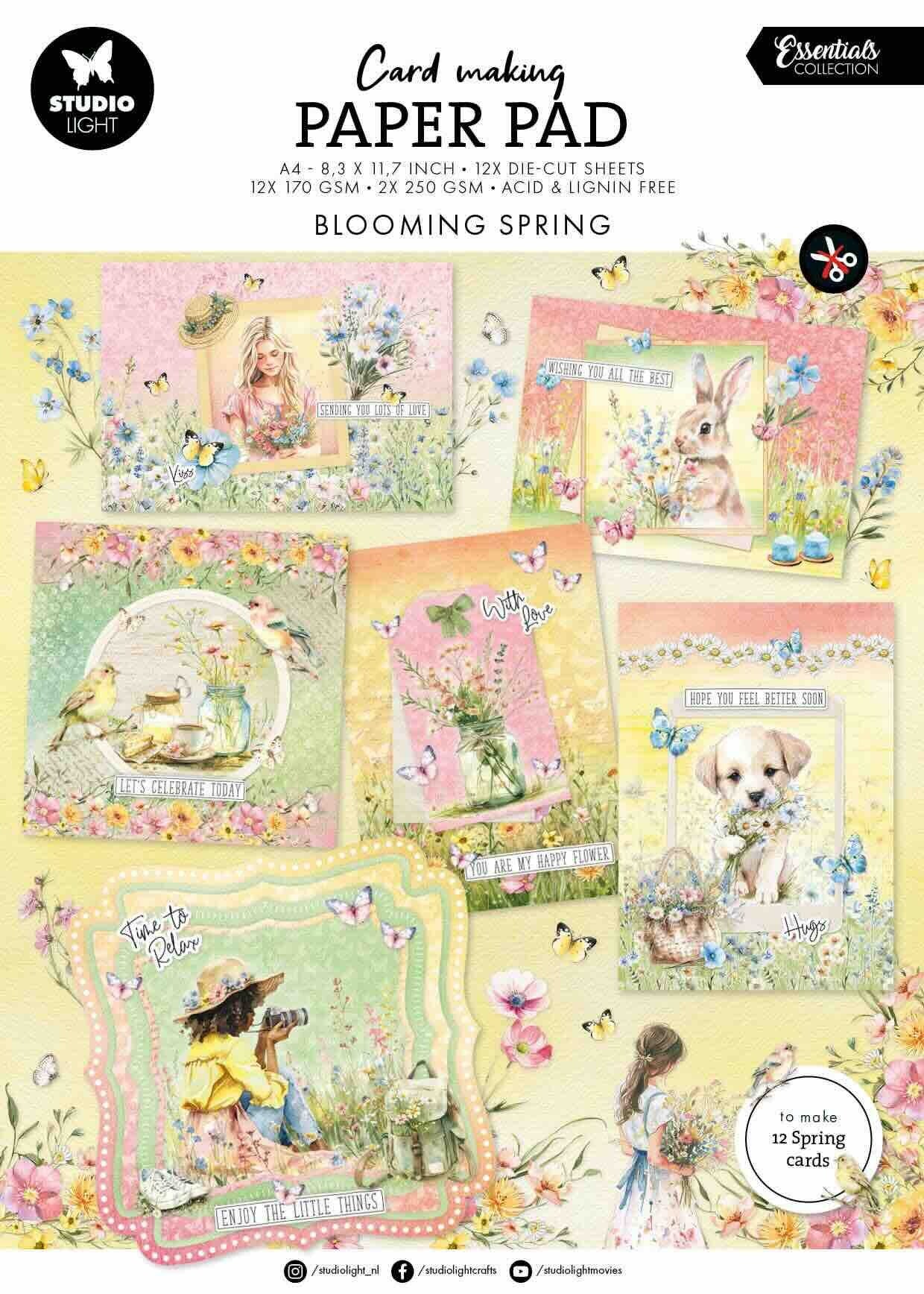 SL-ES-CMP16 card making pad - blooming spring