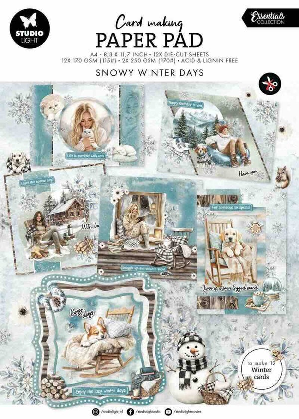 SL-ES-CMP23 card making pad - snowy winter