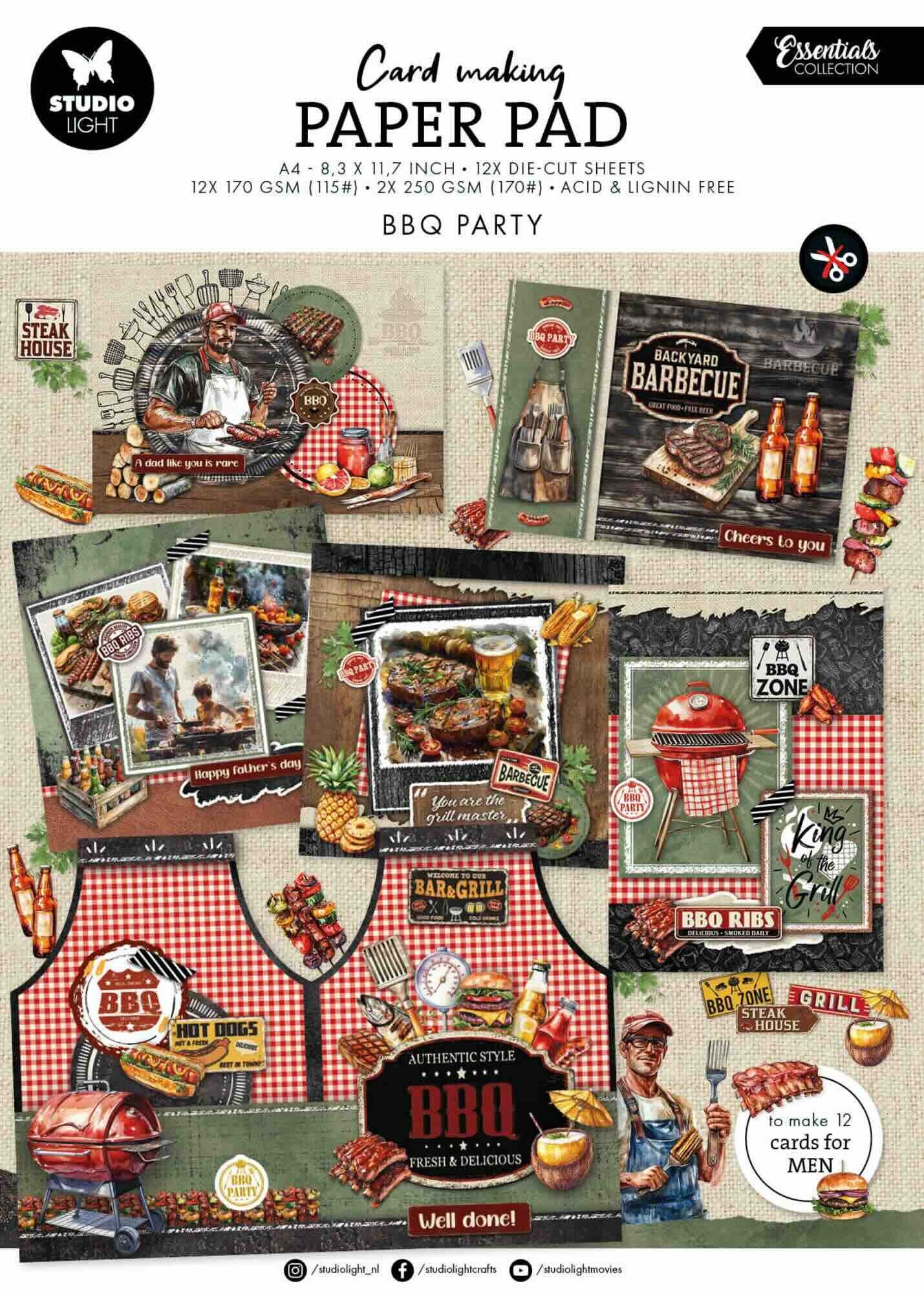 SL-ES-CMP27 card making pad - BBQ party