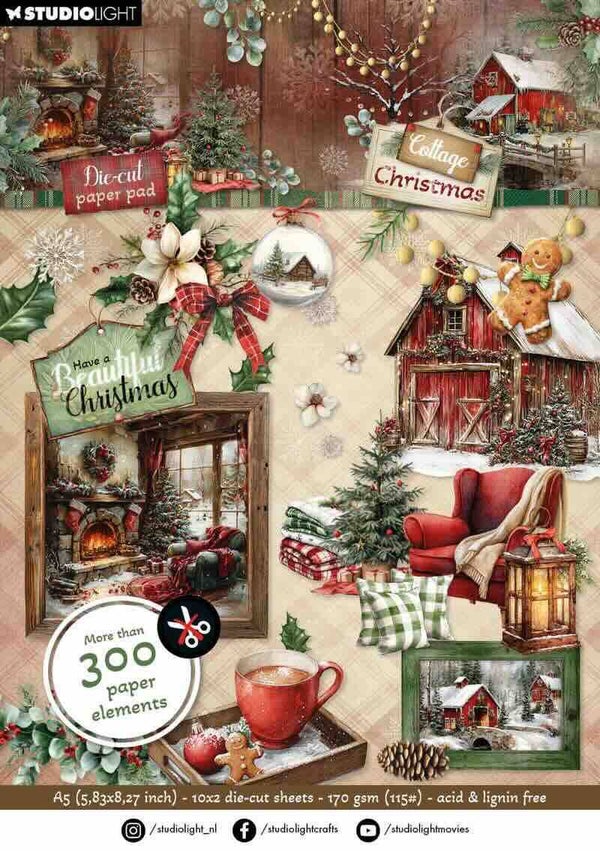 SL-CC-DCPP485 paper elements - cottage christmas