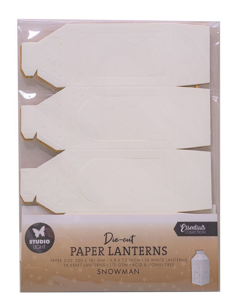 SL-ES-PS54 die-cut paper lanterns - snowman
