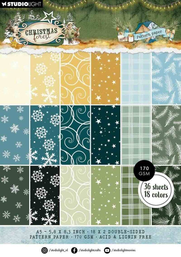 SL-CF-PPP477 paper pad A5 - christmas forest