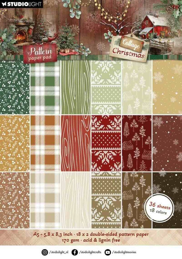 SL-CC-PPP487 paper pad A5 - cottage christmas
