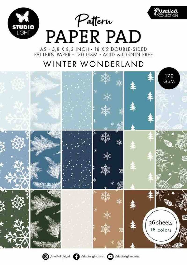 SL-ES-PPP343 paper pad A5 - winter wonderland pattern
