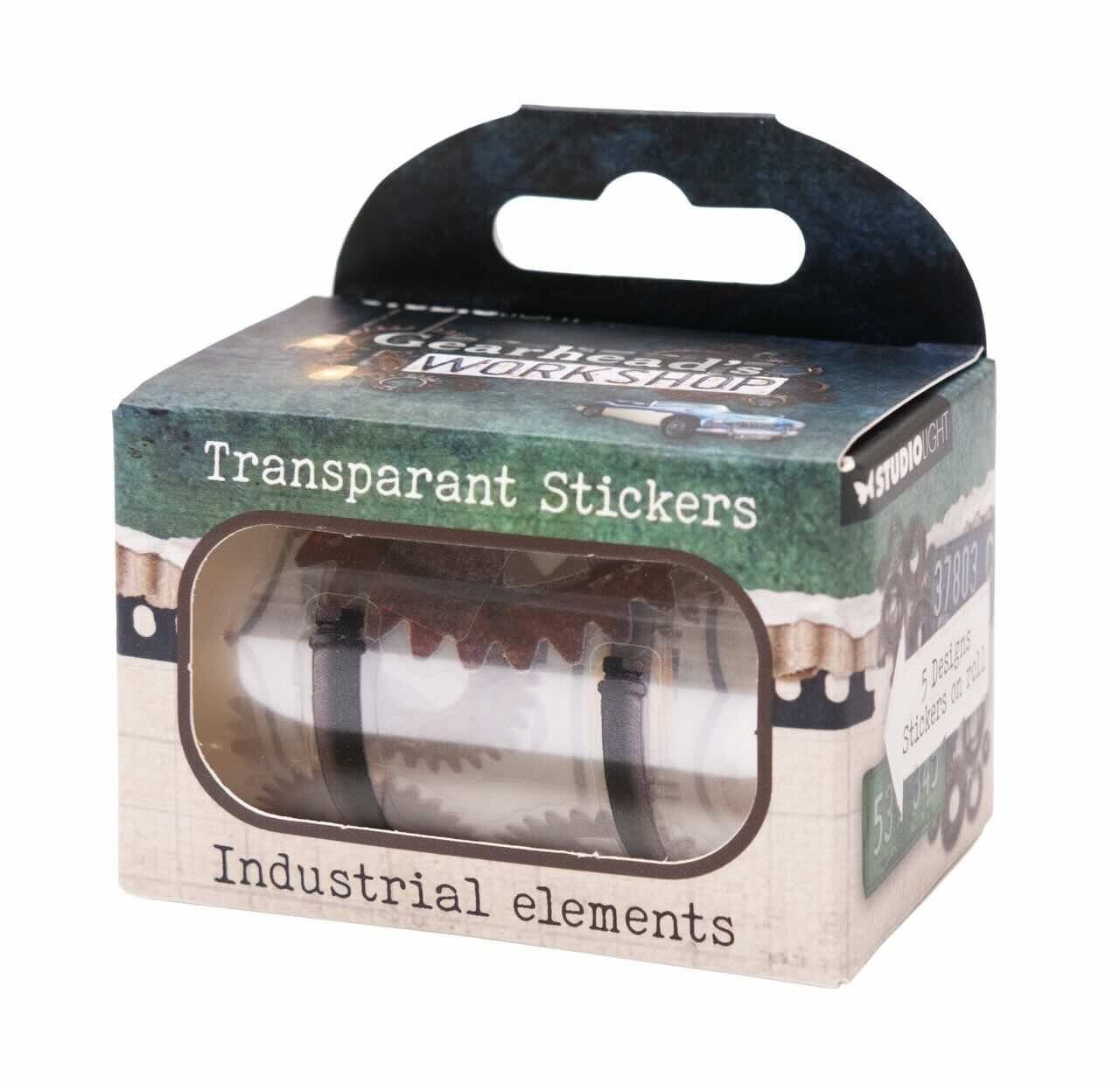 SL-GW-STIC73 stickers op rol - gearhead's workshop industrial elements