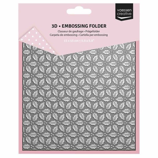 3625-0112 3D embossing folder - hulstbladeren