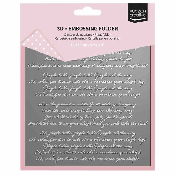 3625-0115 3D embossing folder - jingle bells