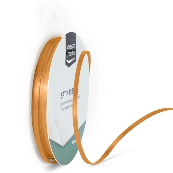 Satijnband 6 mm - brons