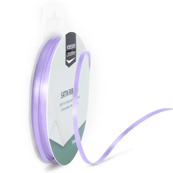 Satijnband 3 mm - lavendel