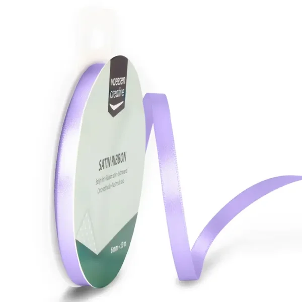 Satijband 6 mm - lavendel