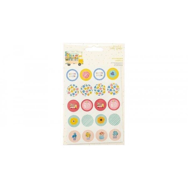 VS-RBBL-047 mini stickers - rainbow blooms