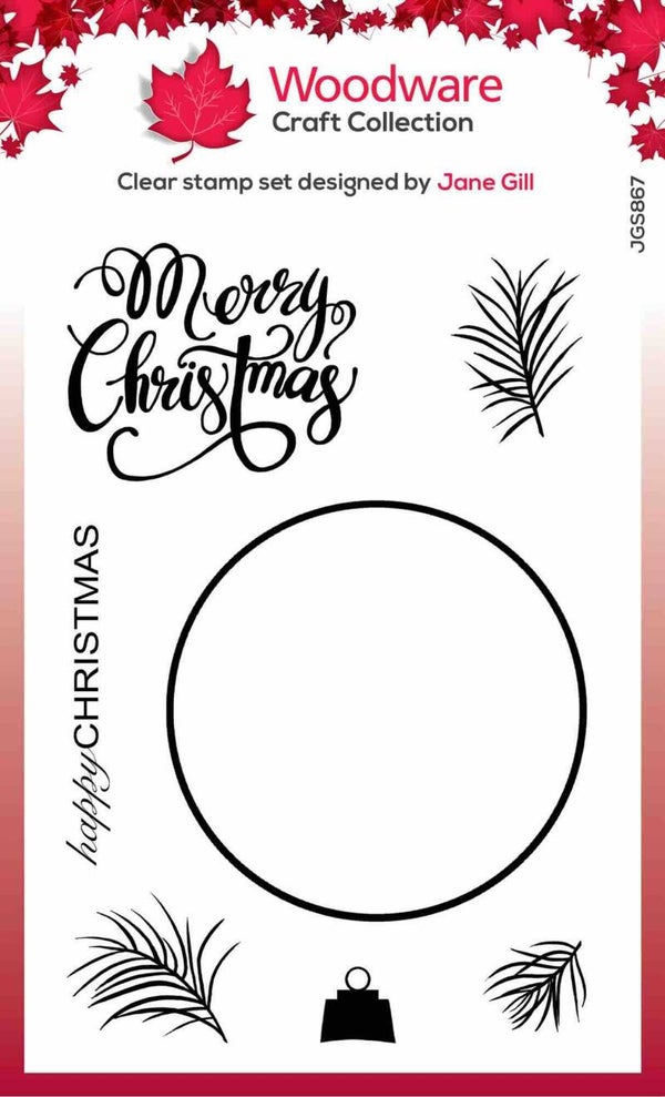 JGS867 paintable baubles - big circle
