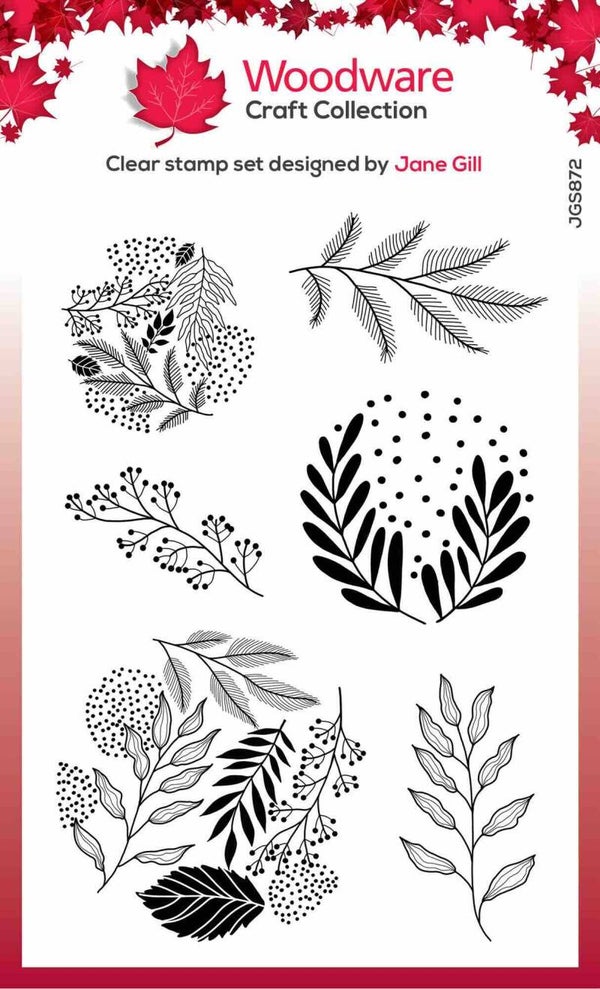 JGS872 paintable baubles - leafy fillers