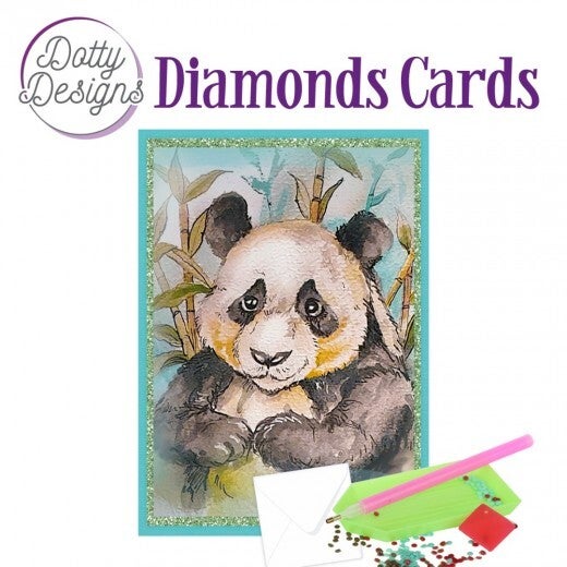 DDDC1122 Diamond Cards - panda bear