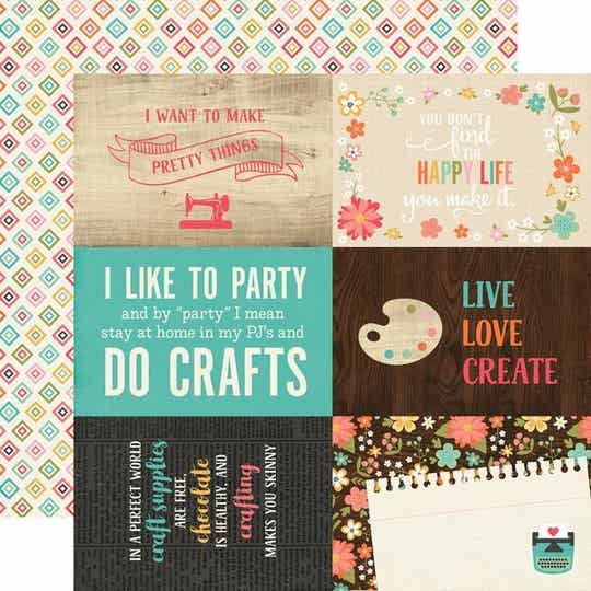 I'd Rather Be Crafting - 4x6 journaling cards