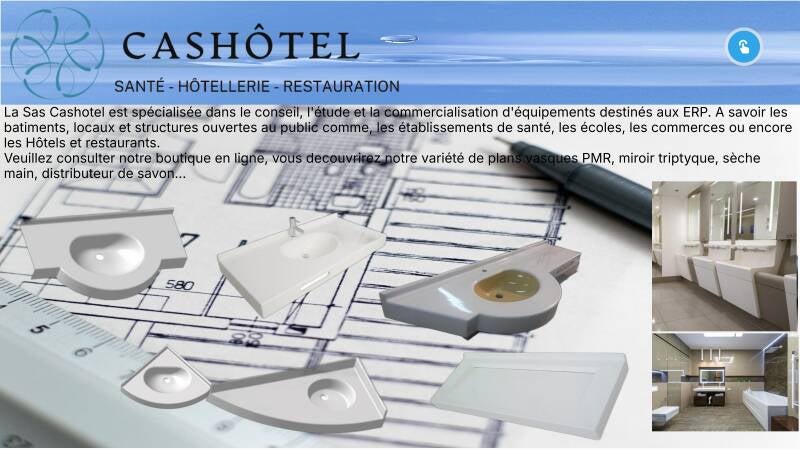 sanitaire architecte plan vasque cashotel
