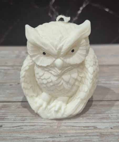 Mini-Eulen-Kerze