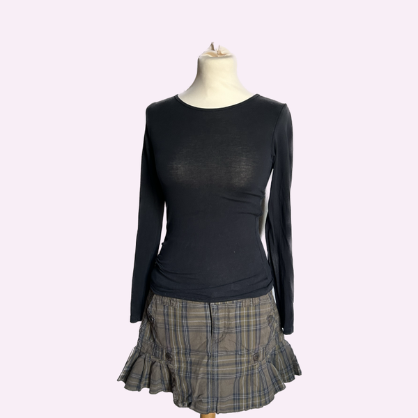 Tartan mini skirt