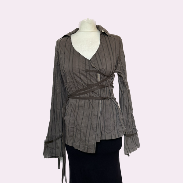 Cop Copine asymmetrical long sleeve top