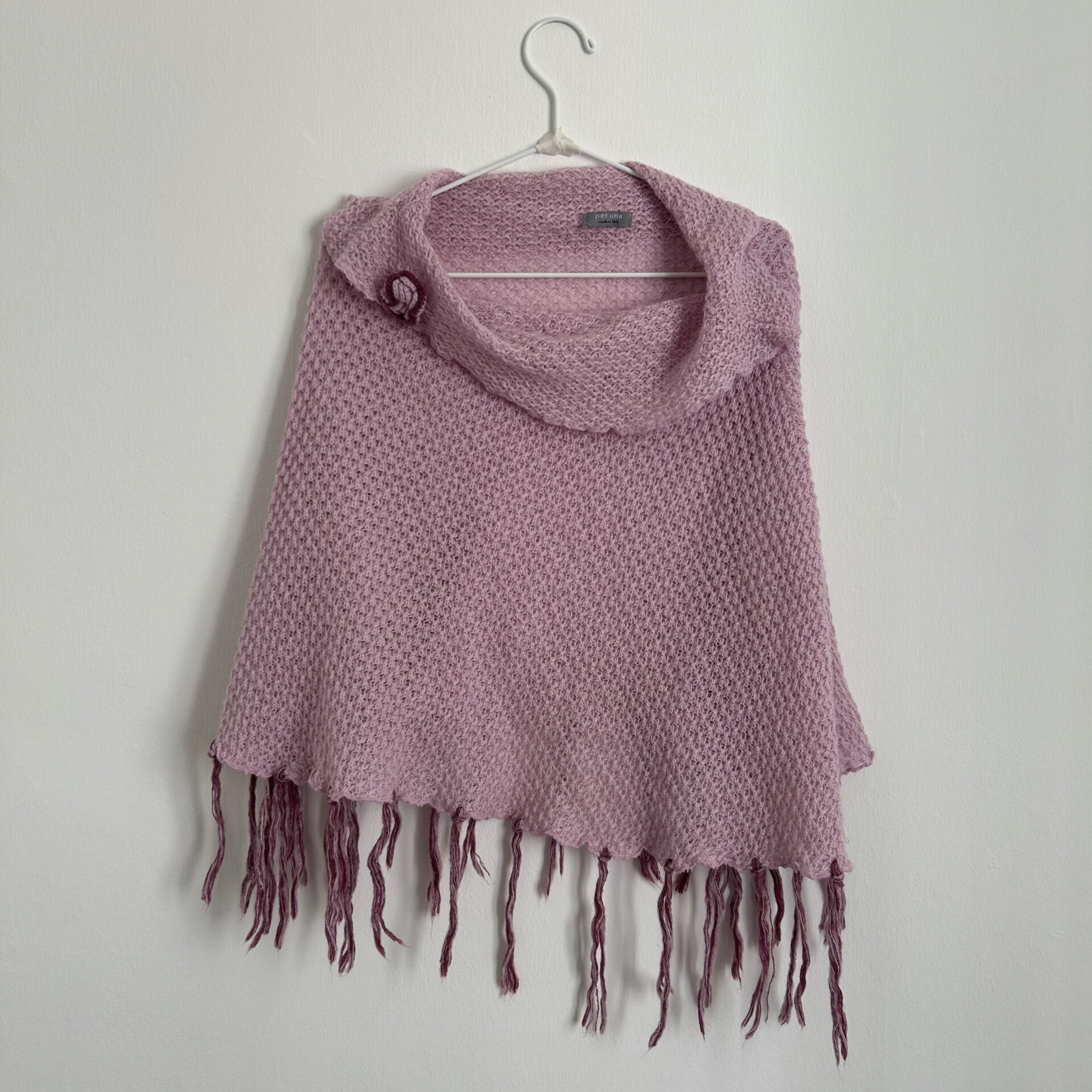 pink poncho
