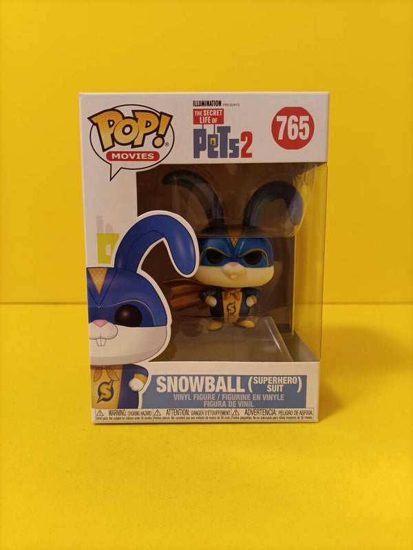Movies Funko Pop 765 Snowball (Superhero Suit) - The Secrets Life of Pets
