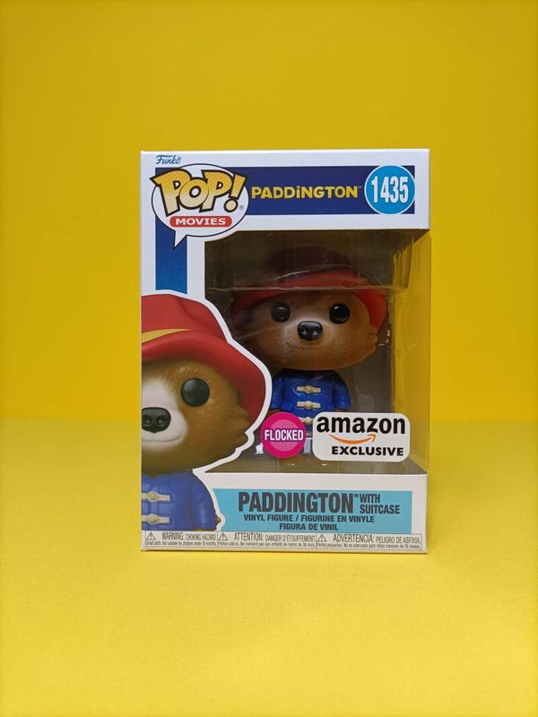 Animation Funko Pop 1435 Paddington with Suitcase (Flocked) (Amazon Exclusive) - Paddington