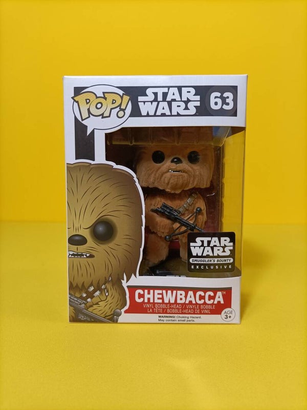 Funko Pop 63 Chewbacca (Flocked) (Smuggler's Bounty Exclusive) - Star Wars