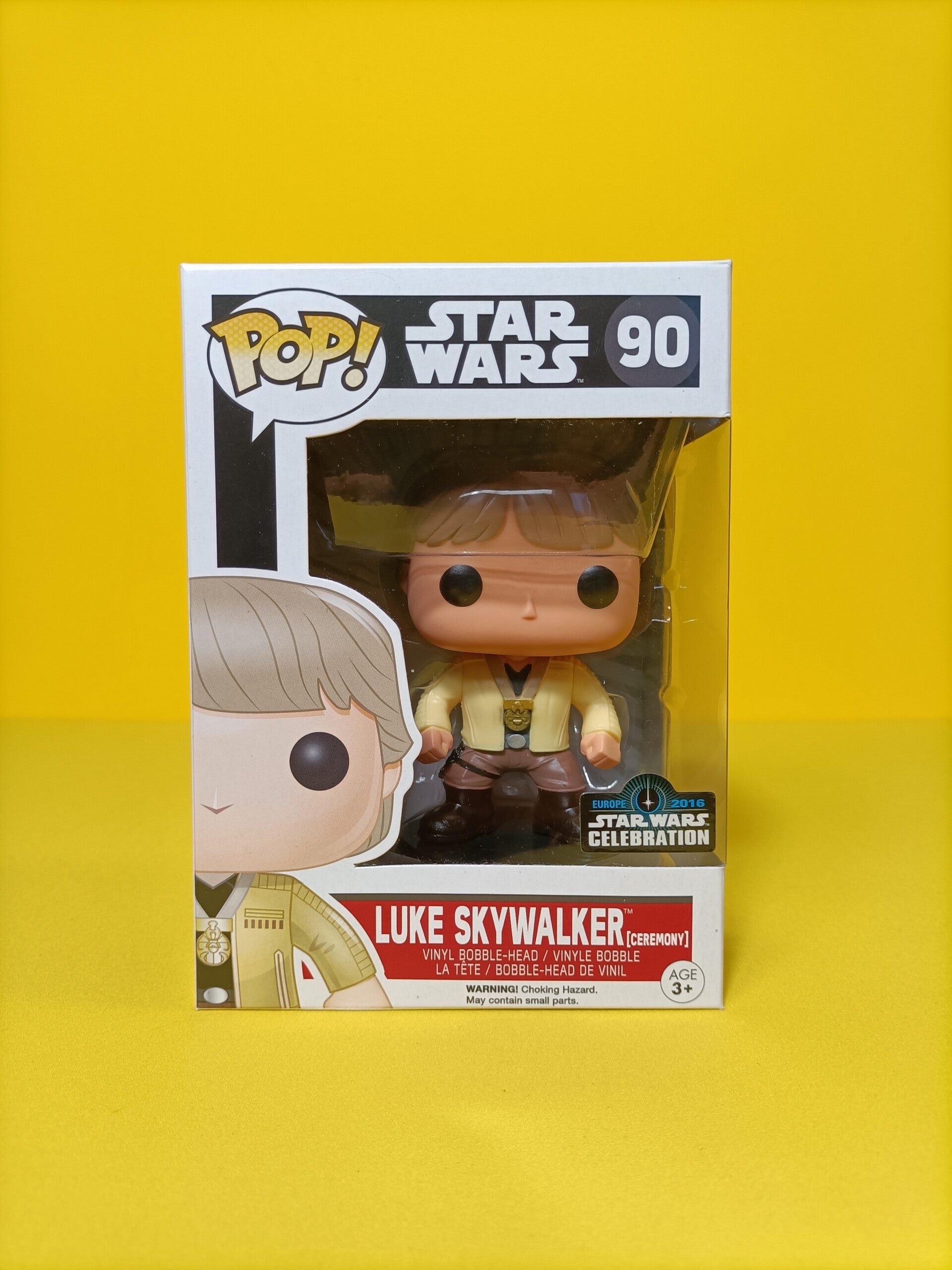 Movies Funko Pop 90 Luke Skywalker (Ceremony) (2016 Europe Star Wars Celebration) - Star Wars