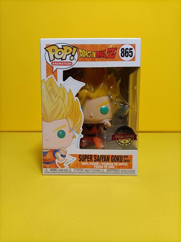 Anime Funko Pop 865 Super Saiyan Goku with Energy (Special Edition) - Dragonball Z