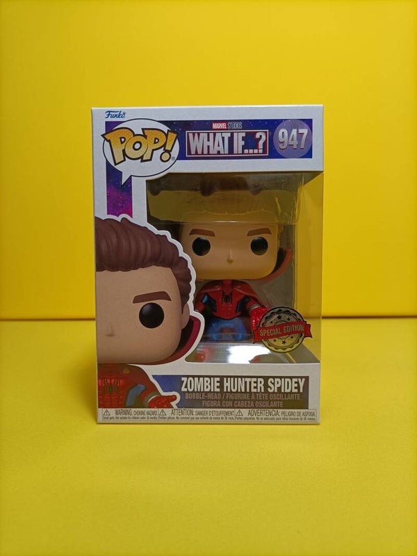 Funko Pop 947 Zombie Hunter Spidey (Unmasked) (Special Edition) - Marvel Studios What If...