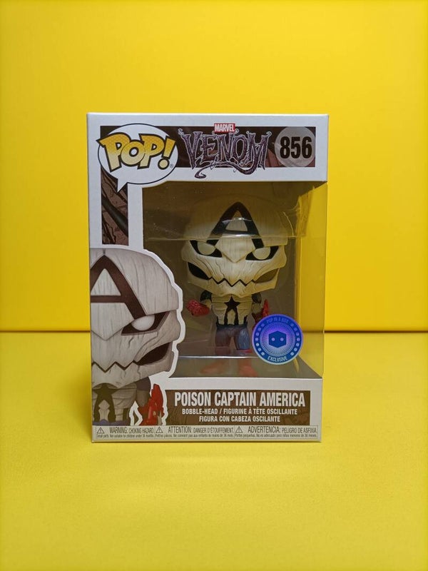 Funko Pop 856 Poison Captain America (Pop in a Box Exclusive) - Marvel Venom