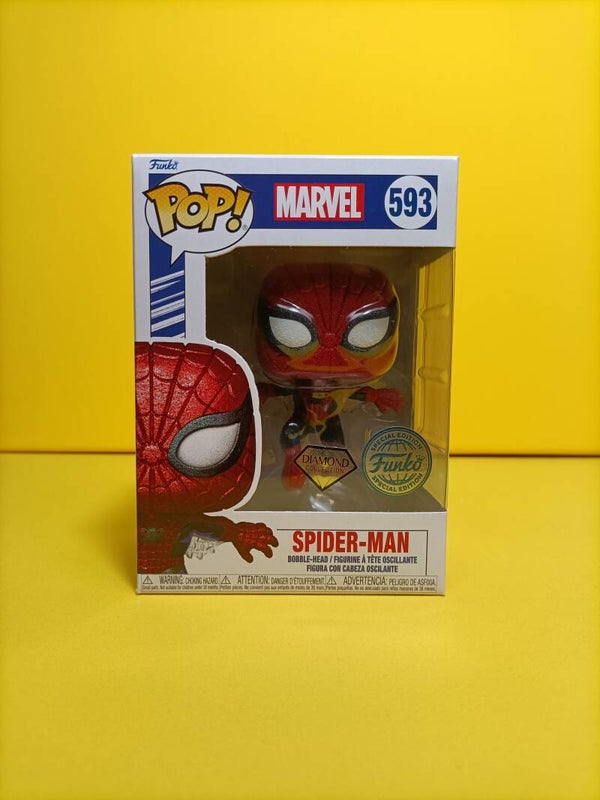 Funko Pop 593 Spider-Man (Diamond) (Special Edition) - Marvel