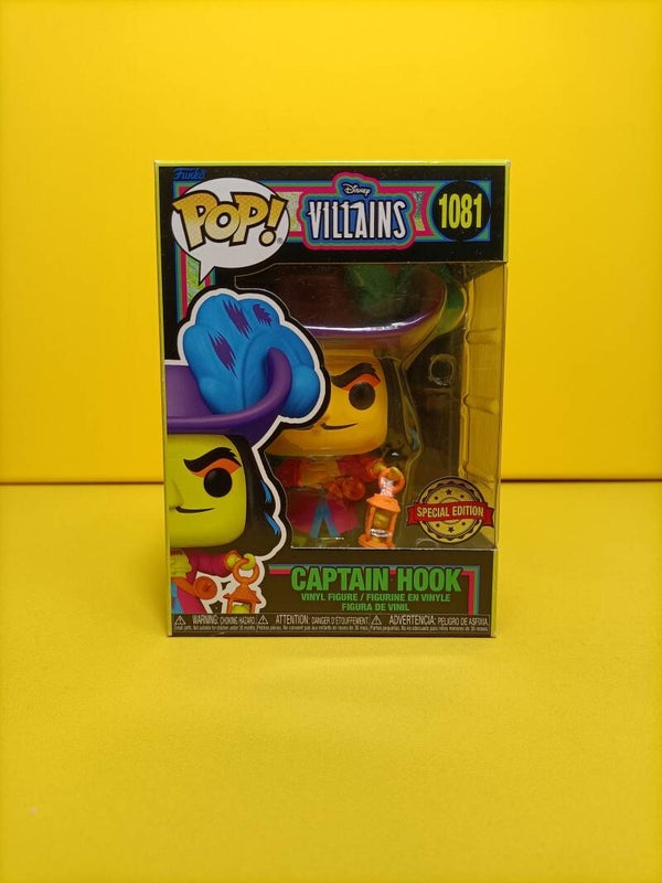 Funko Pop 1081 Captain Hook (Special Edition) (Blacklight) - Disney Villains