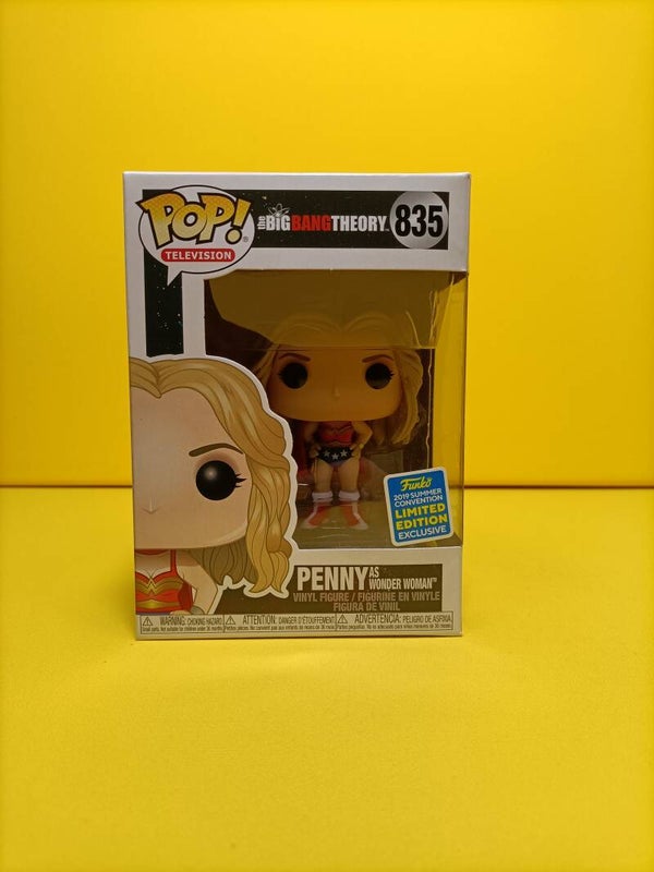 Television Funko Pop 835 Penny (as Wonder Woman) (2019 Summer Convention) - The Big Bang Theory