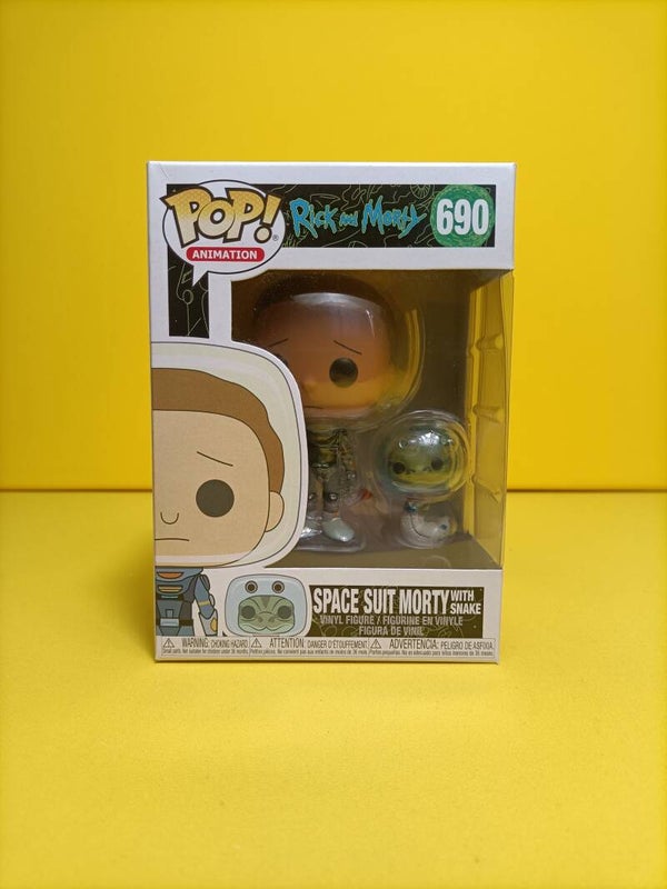 Animation Funko Pop 690 Space Suit Morty with Snake - Rick and Morty