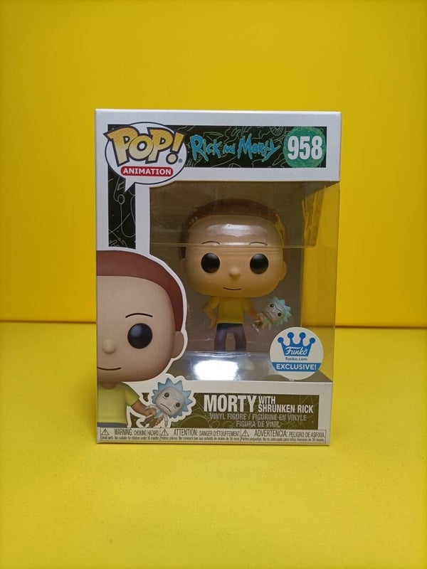 Animation Funko Pop 958 Morty with Shrunken Rick (Funko Exclusive) - Rick and Morty