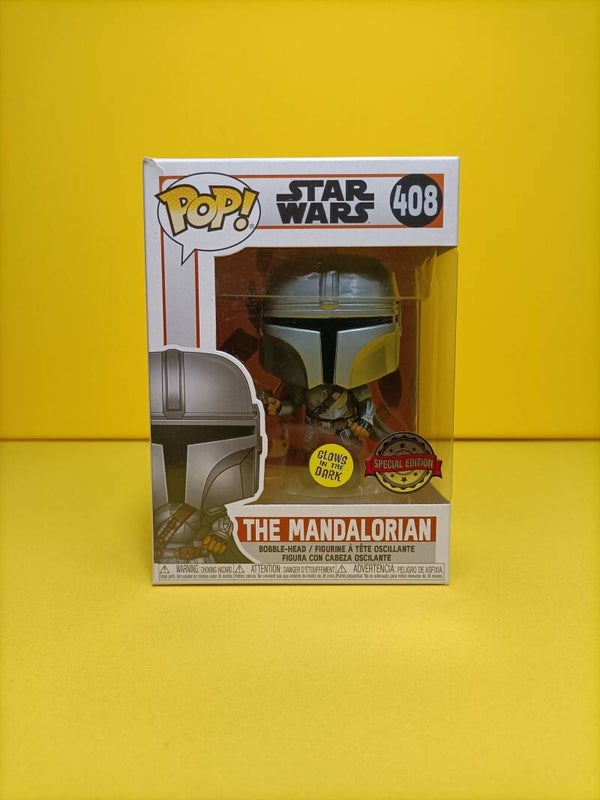 Movies Funko Pop 408 The Mandalorian (Glows in the Dark) (Special Edition) - Star Wars The Mandalorian
