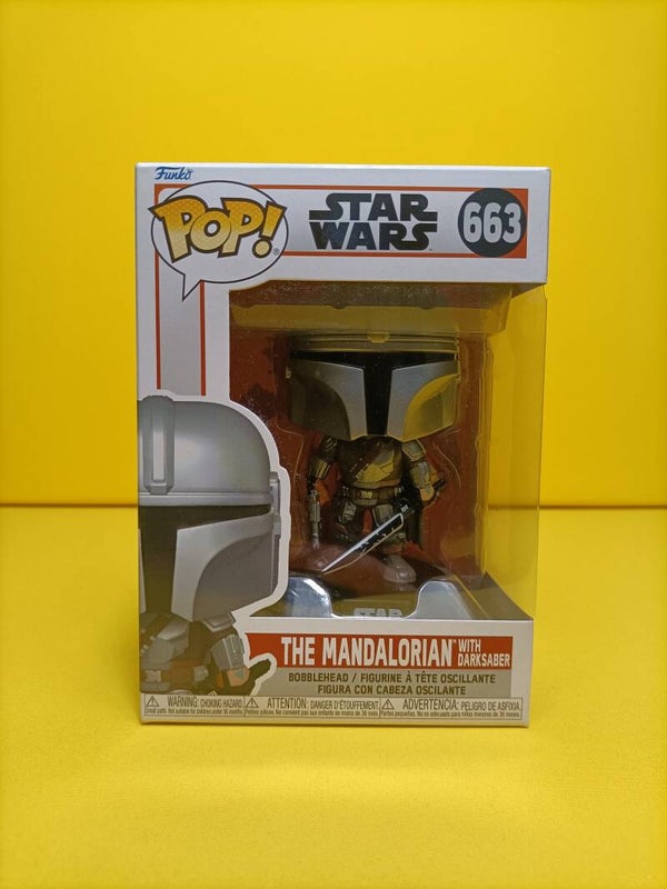 Movies Funko Pop 663 The Mandalorian with Darksaber - Star Wars The Mandalorian