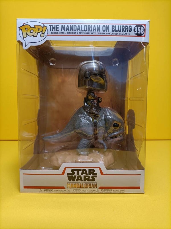 Movies Funko Pop 358 The Mandalorian on Blurrg - Star Wars The Mandalorian