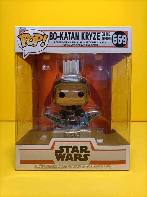 Movies Funko Pop 669 Bo-Katan Kryze on the Throne (6 Inch Pop) - Star Wars The Mandalorian
