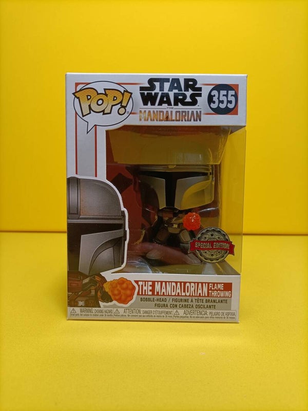 Movies Funko Pop 355 The Mandalorian Flame Throwing (Special Edition) - Star Wars The Mandalorian