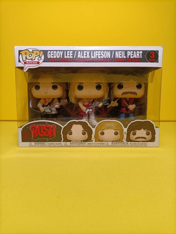 Rocks Funko Pop 3-Pack Geddy Lee / Alex Lifeson / Neil Peart - Rush