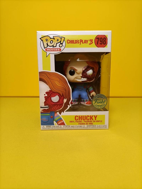 Movies Funko Pop 798 Chucky (Half Face) (Special Edition) - Child's Play 3
