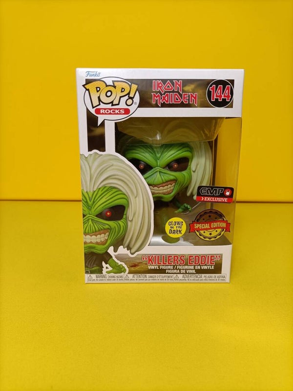 Rocks Funko Pop 144 ''Killers Eddie'' (Glows in the Dark) (EMP Exclusive) (Special Edition) - Iron Maiden