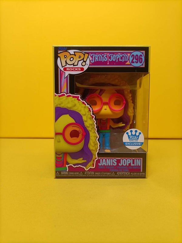 Rocks Funko Pop 296 Janis Joplin (Blacklight) (Funko Exclusive) - Janis Joplin