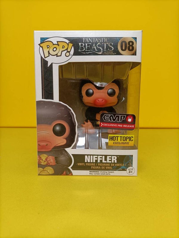 Movie Funko Pop 08 Niffler (Flocked) (EMP Pre-Release) (Hot Topic) - Fantastic Beasts and Where to Find Them
